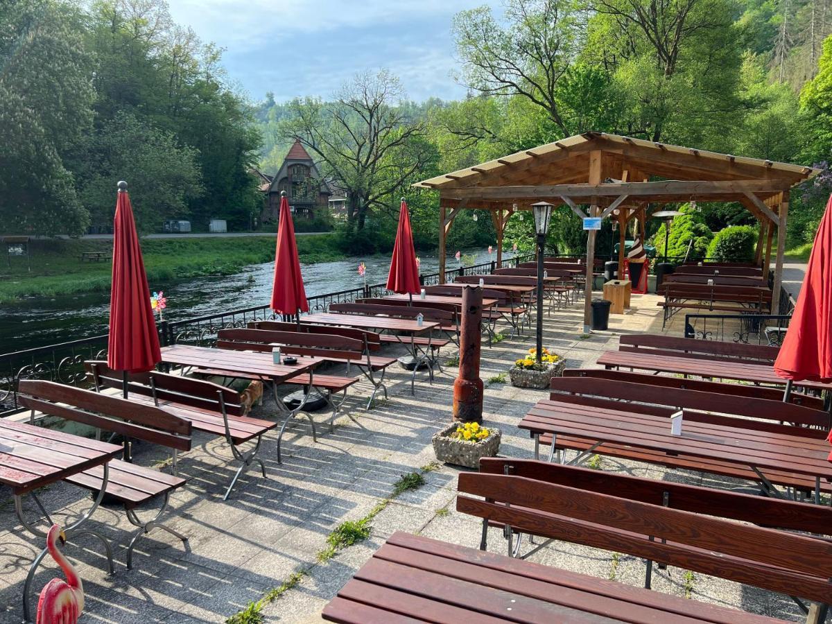 Pension Sternschnuppe, Treseburg Harz, Unmittelbar Am Wasser Thale Buitenkant foto